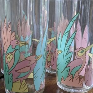 Vintage plastic highball glasses